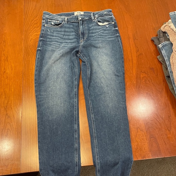 PAIGE Hoxton Slim Dark Blue Jeans - Picture 1 of 4
